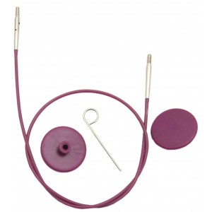 Кабель для круговых спиц фиолетовый 50см KnitPro 10561