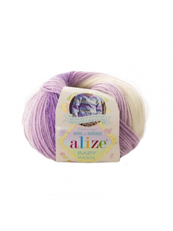 Пряжа Alize Baby Wool Batik 7254