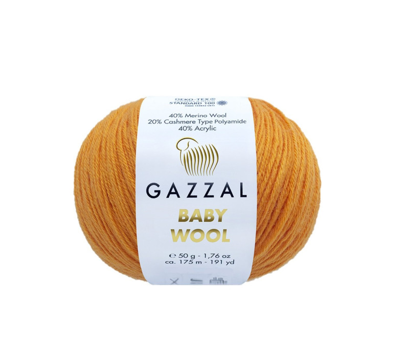 Пряжа Gazzal Baby Wool 837 Пряжа Gazzal Baby Wool 837