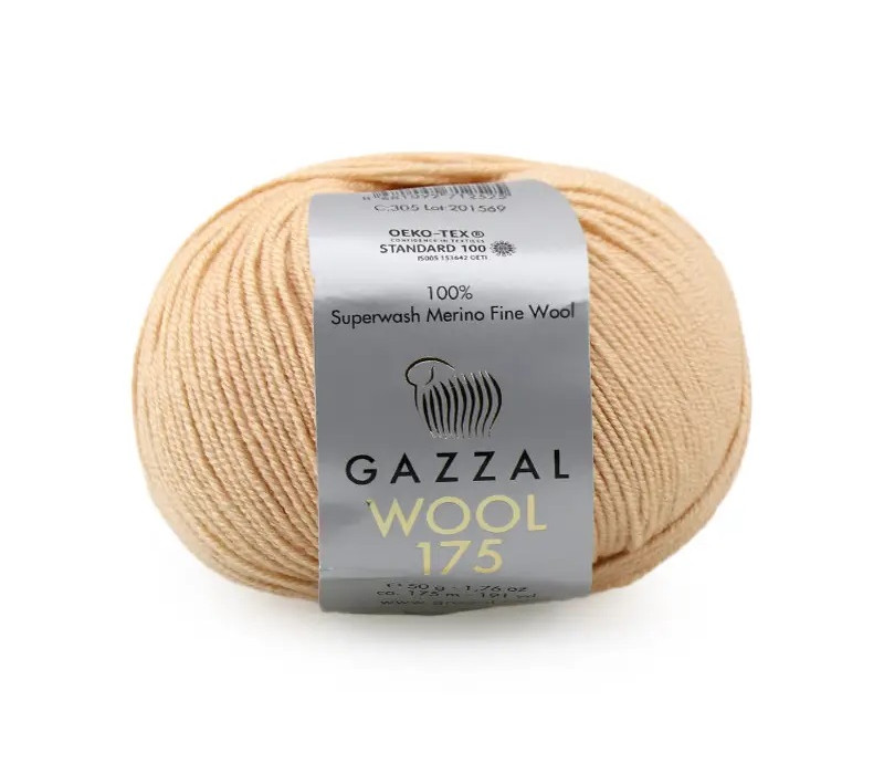 Пряжа Gazzal Wool 175 305