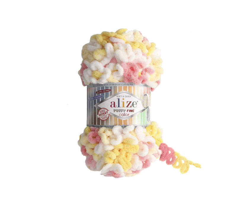 Пряжа Alize Puffy Fine Color 5942 Пряжа Alize Puffy Fine Color 5942
