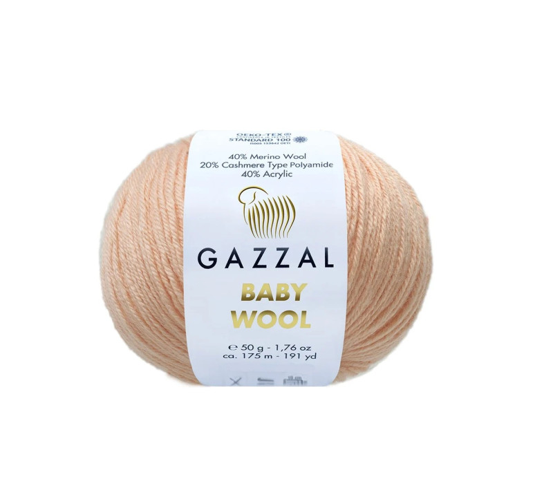 Пряжа Gazzal Baby Wool 834 Пряжа Gazzal Baby Wool 834