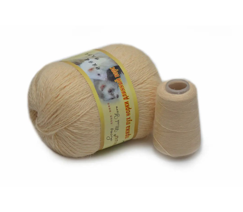 Пряжа Coomamuu (пух норки) 868 медовий