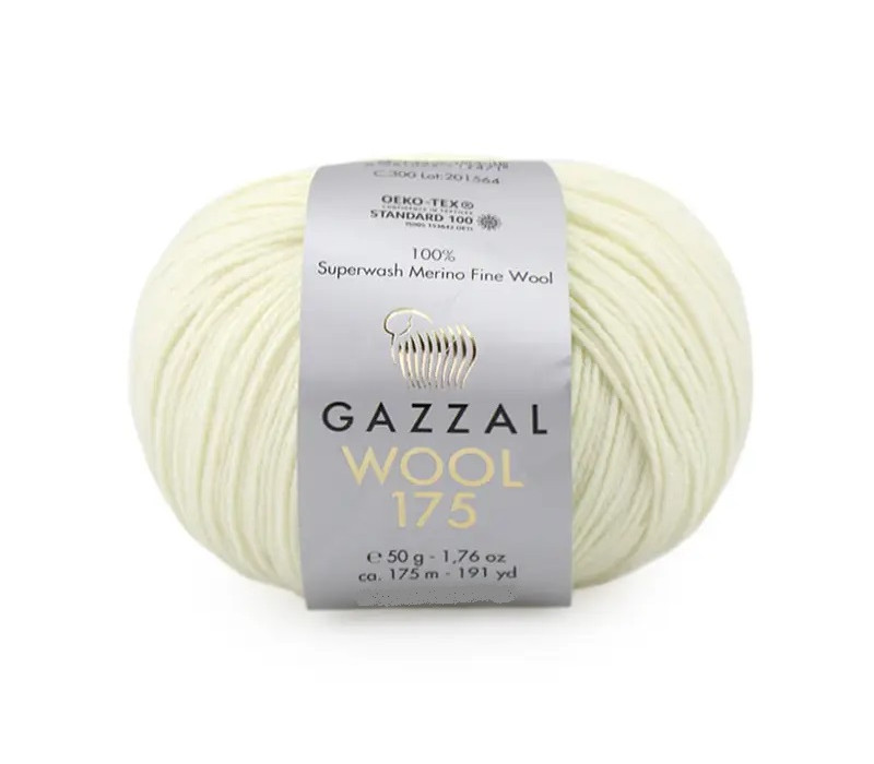 Пряжа Gazzal Wool 175 300
