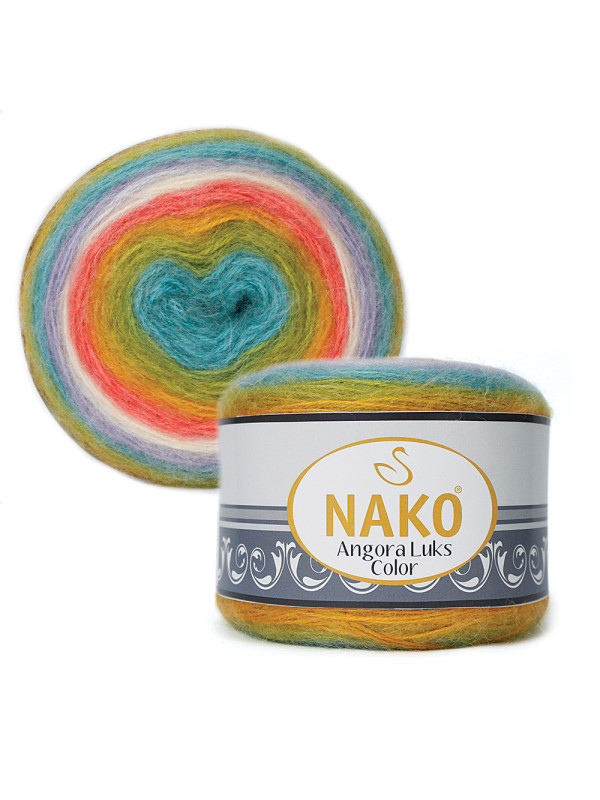 Пряжа Nako Angora Luks Color 81910