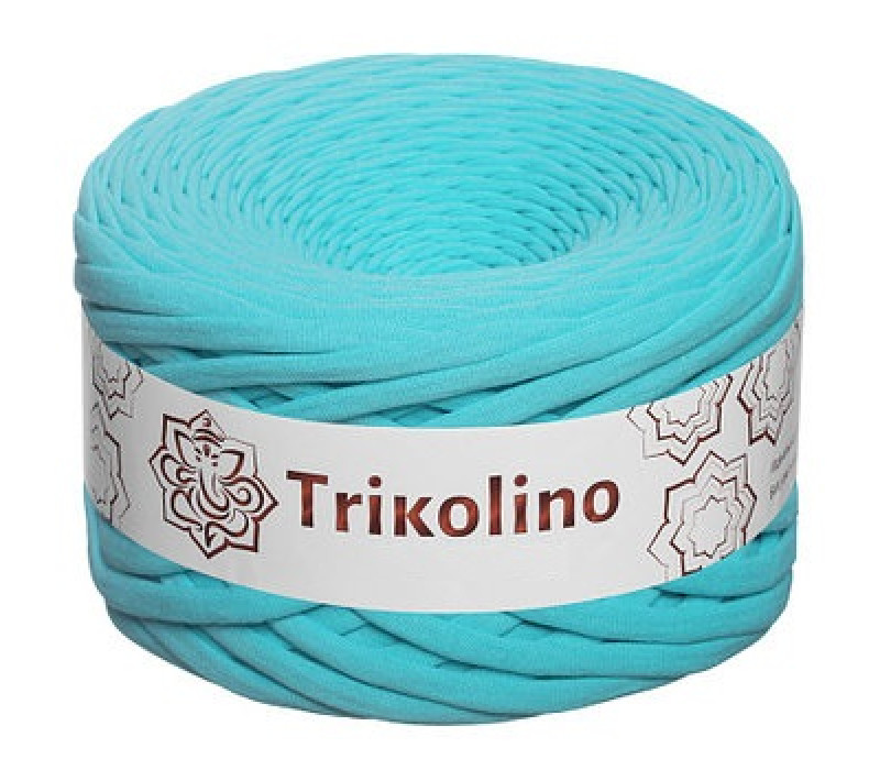 Пряжа трикотажная 7-9 мм "Trikolino" 100м. Ментол