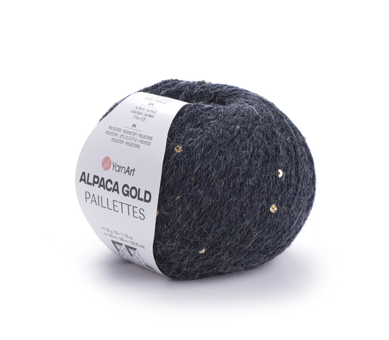 Пряжа Yarnart Alpaca Gold Paillettes 9314 Пряжа Yarnart Alpaca Gold Paillettes 9314