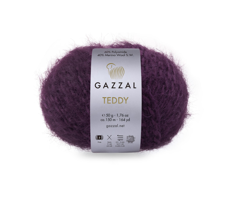 Пряжа Gazzal Teddy 6553 Пряжа Gazzal Teddy 6553
