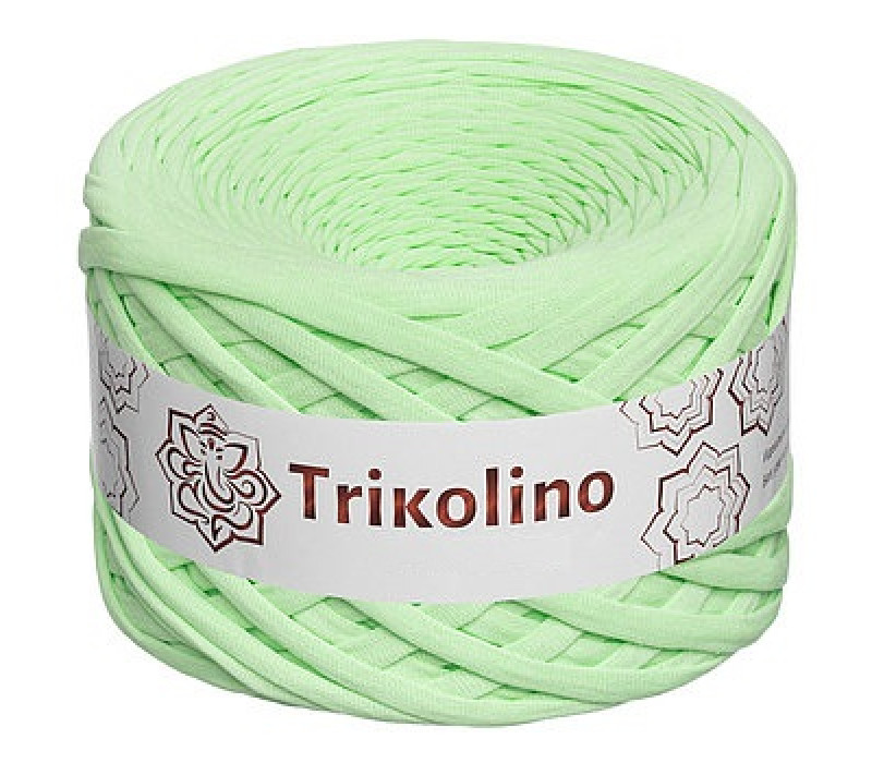 Пряжа трикотажная 7-9 мм "Trikolino" 100м. Светло-зеленый Пряжа трикотажная 7-9 мм "Trikolino" 100м. Светло-зеленый