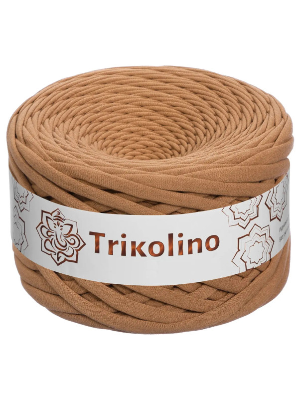 Пряжа трикотажная 7-9 мм "Trikolino" 100м. Карамель