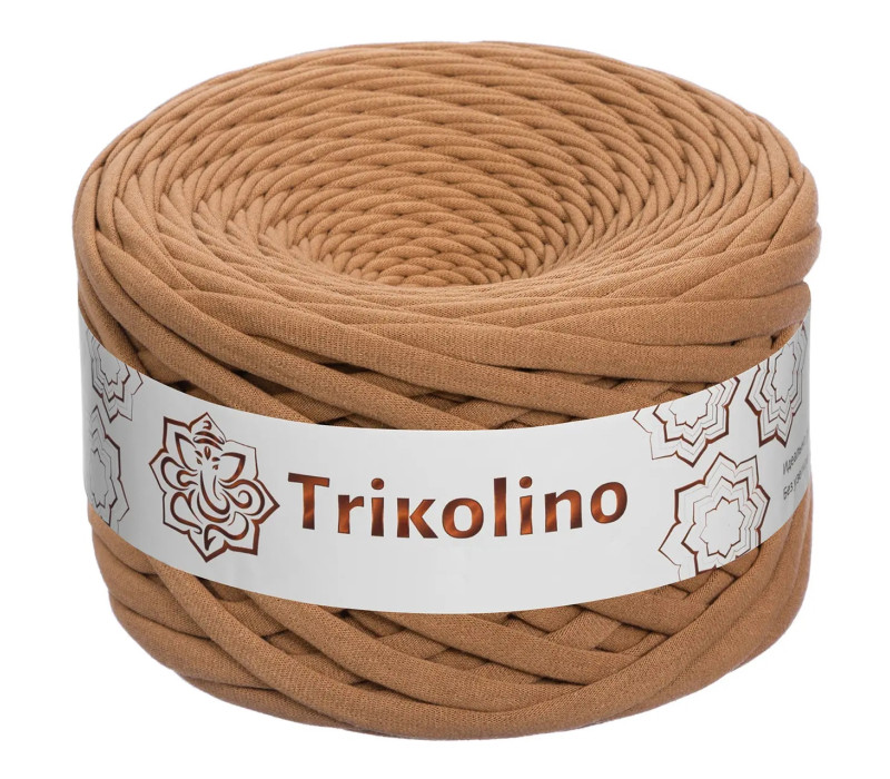 Пряжа трикотажная 7-9 мм "Trikolino" 100м. Карамель