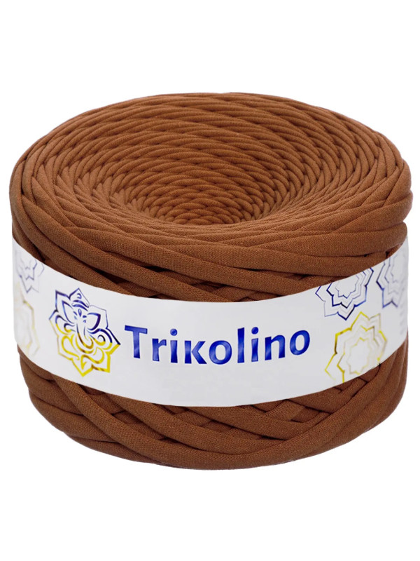 Пряжа трикотажная 7-9 мм "Trikolino" 100м. Терракот 400370