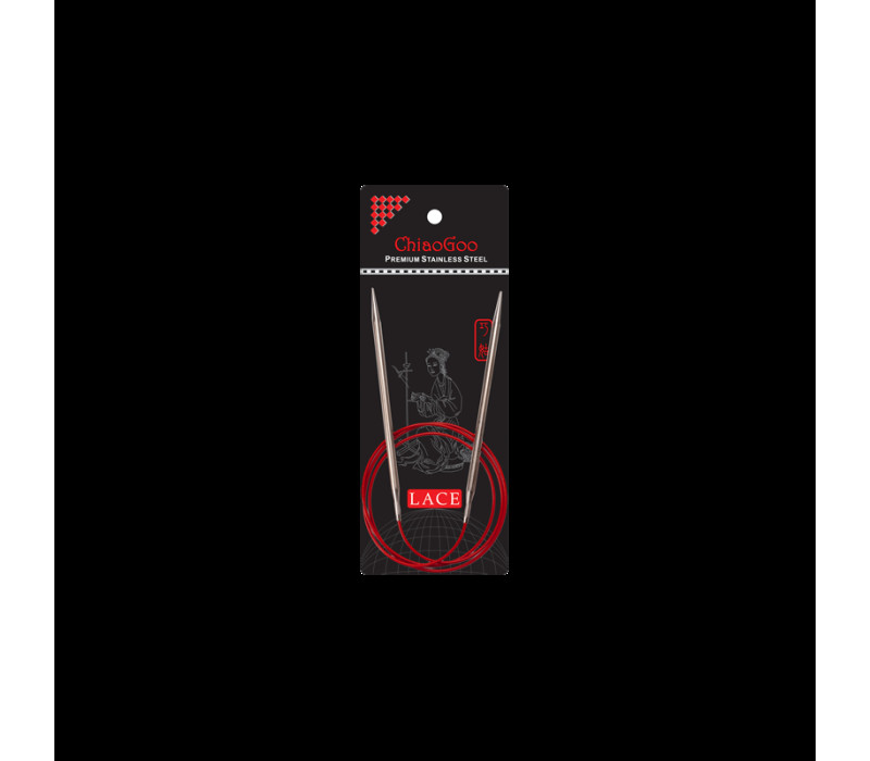 Спиці кругові ChiaoGoo SS RED Lace 4мм (120 см) Спиці кругові ChiaoGoo SS RED Lace 4мм (120 см)
