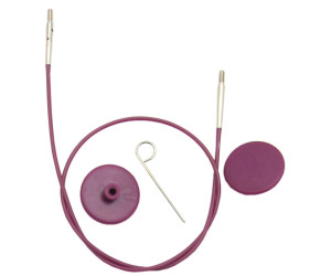 Кабель для круговых спиц фиолетовый 40см KnitPro 10500