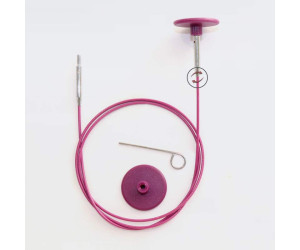 Кабель для круговых спиц фиолетовый 40см KnitPro 10500