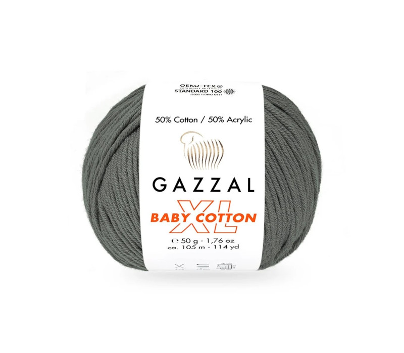 Пряжа Gazzal BabyCotton XL 3450 Пряжа Gazzal BabyCotton XL 3450