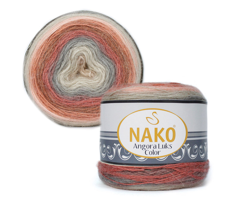 Пряжа Nako Angora Luks Color 81913