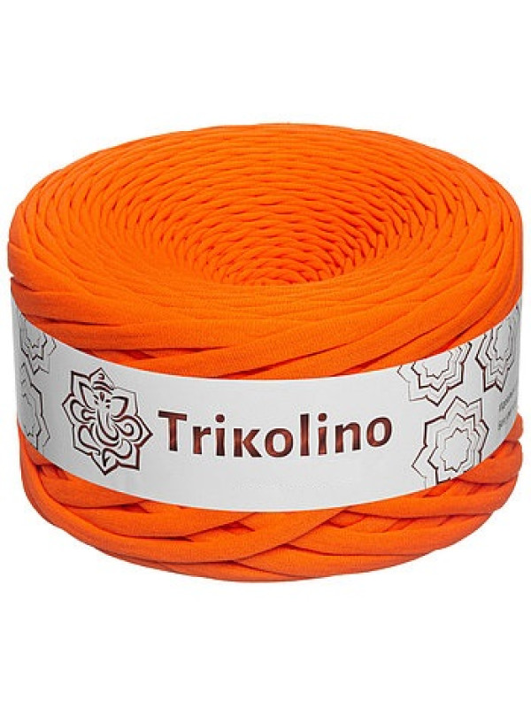 Пряжа трикотажная 7-9 мм "Trikolino" 100м. Тыквенный мусс