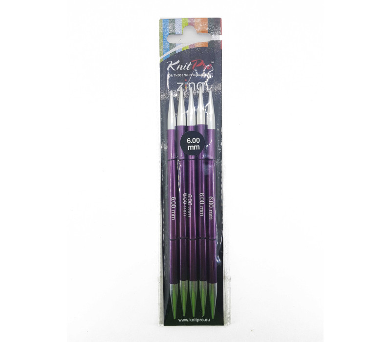 Спицы носочные 6мм 15см Zing KnitPro 47013 Спицы носочные 6мм 15см Zing KnitPro 47013