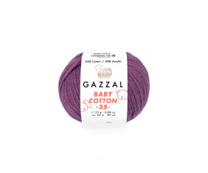 Пряжа Gazzal BabyCotton 25 цвет 3441