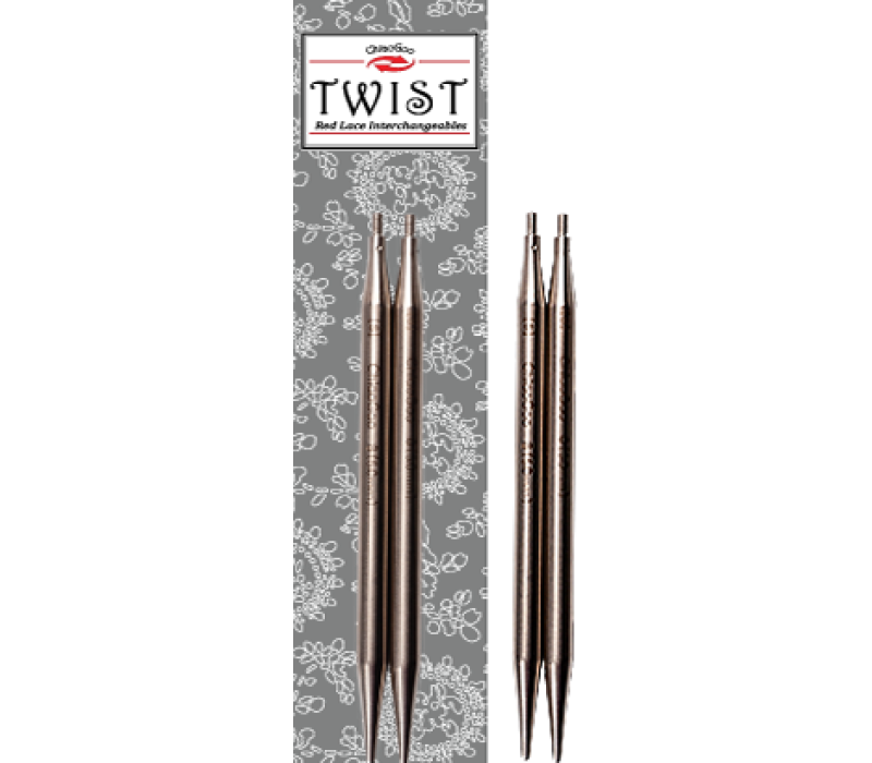 Спиці зйомні 2,25мм 13 см ChiaoGoo Twist 7505-1 Спиці зйомні 2,25мм 13 см ChiaoGoo Twist 7505-1
