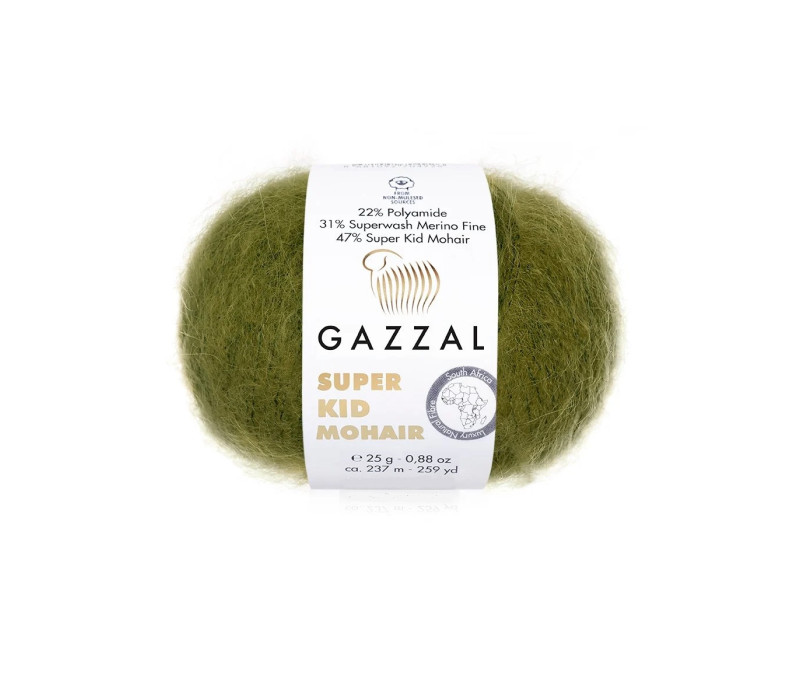 Пряжа Gazzal Super Kid Mohair 64402