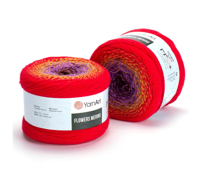 Пряжа YarnArt Flowers Merino 541 Пряжа YarnArt Flowers Merino 541