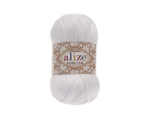 Пряжа Alize Forever Chrochet 55 White