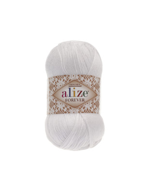 Пряжа Alize Forever Chrochet 55 White