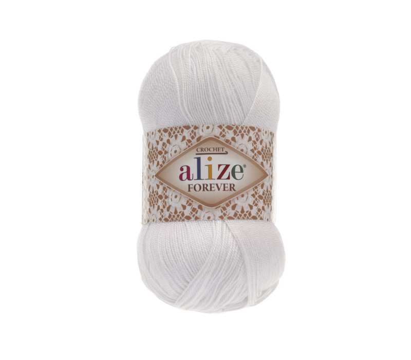 Пряжа Alize Forever Chrochet 55 White