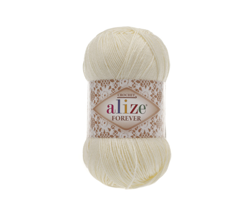 Пряжа Alize Forever Chrochet 01 Cream