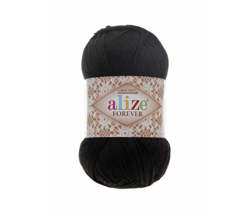 Пряжа Alize Forever Chrochet 60 Black