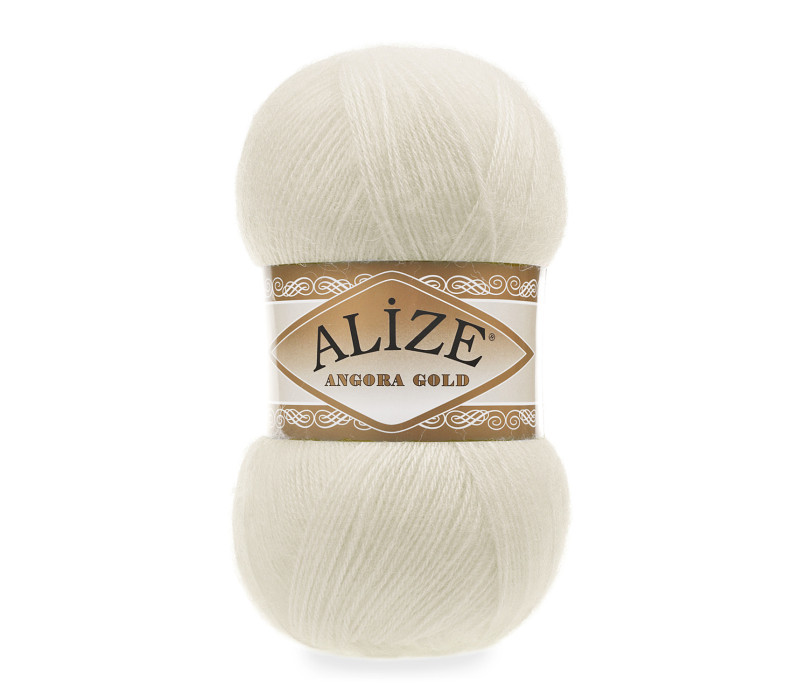 Пряжа Alize Angora Gold 01 Пряжа Alize Angora Gold 01