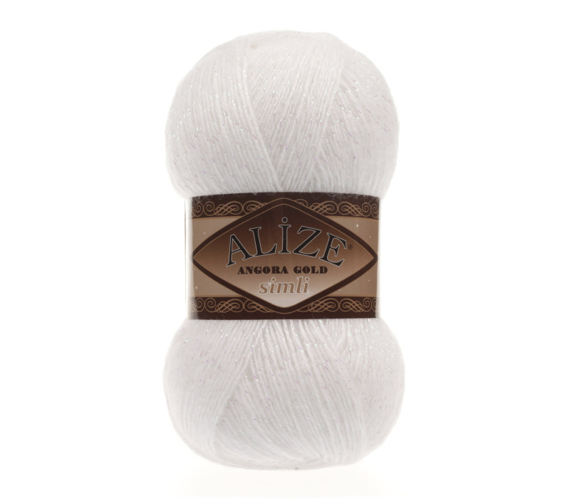 Пряжа Alize Angora Gold Simli 55 Пряжа Alize Angora Gold Simli 55