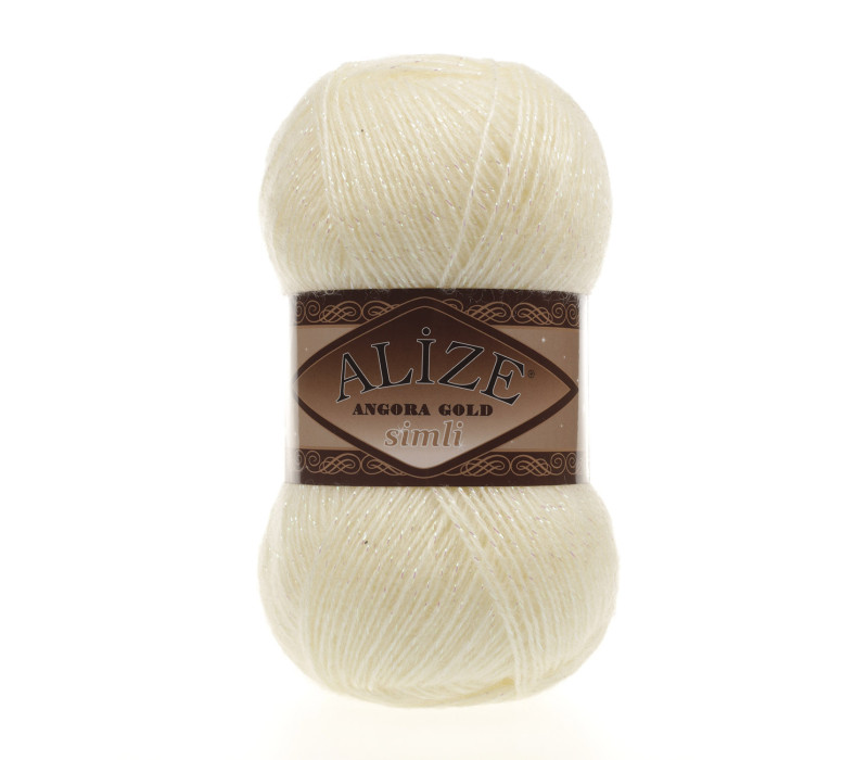 Пряжа Alize Angora Gold Simli 01
