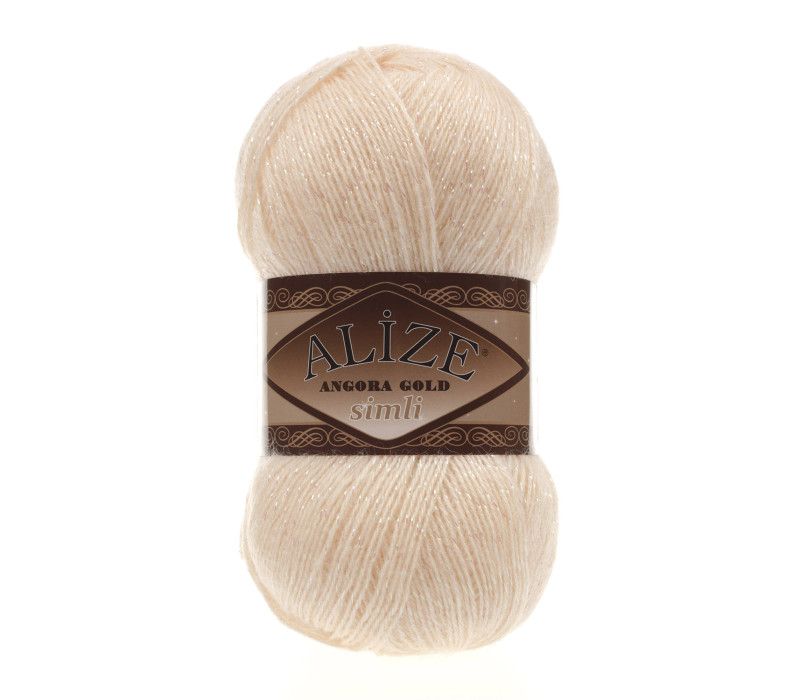 Пряжа Alize Angora Gold Simli 681 Пряжа Alize Angora Gold Simli 681