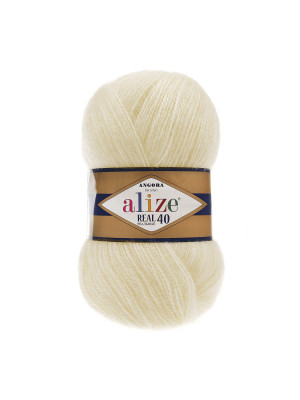 Пряжа Alize Angora Real 40 цвет 01