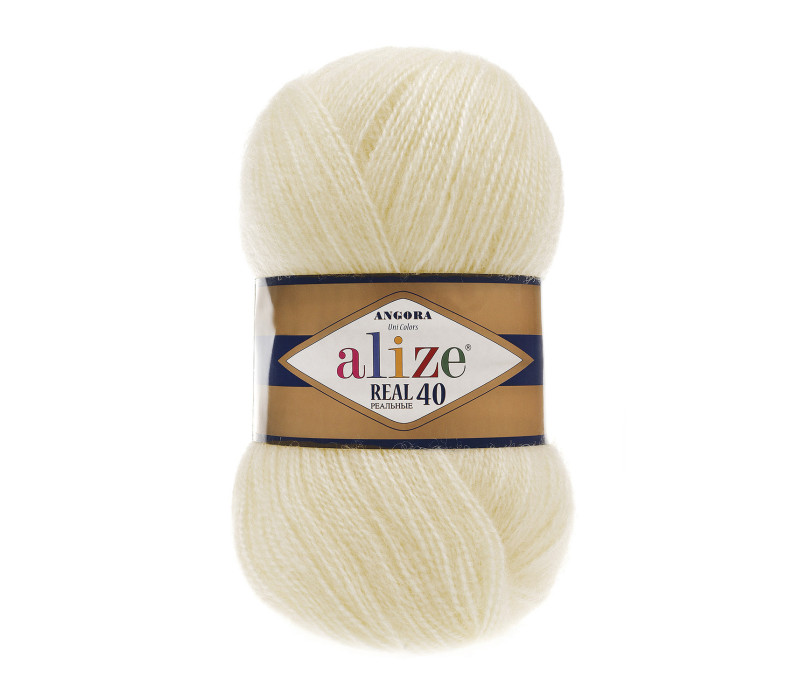 Пряжа Alize Angora Real 40 цвет 01