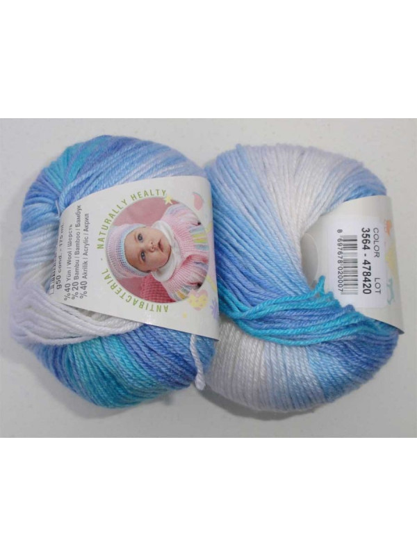 Пряжа Alize Baby Wool Batik 3564