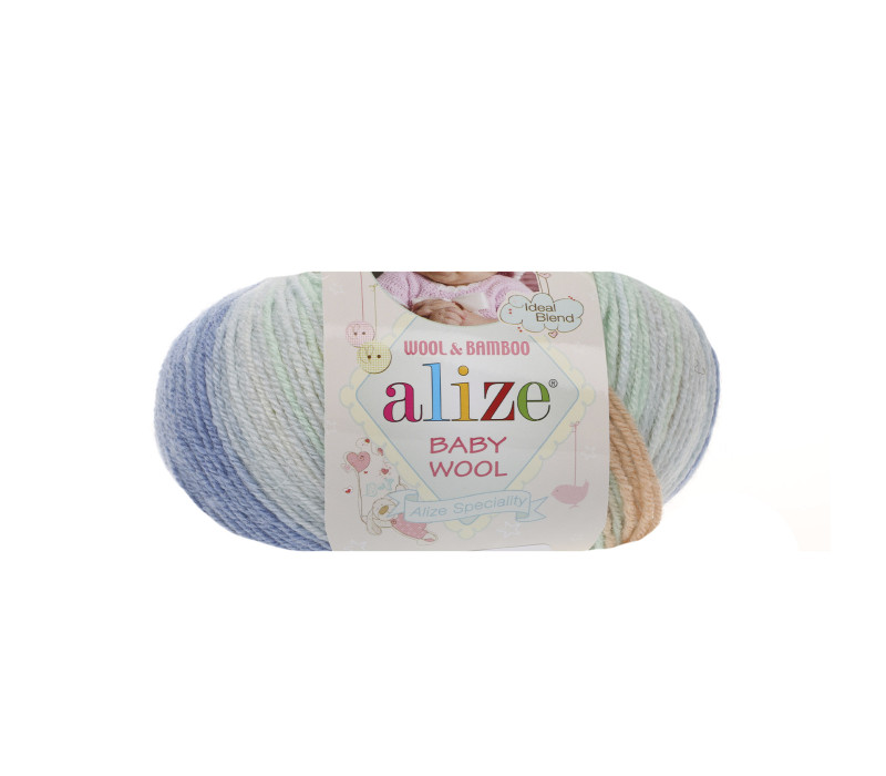 Пряжа Alize Baby Wool Batik 6539 Пряжа Alize Baby Wool Batik 6539