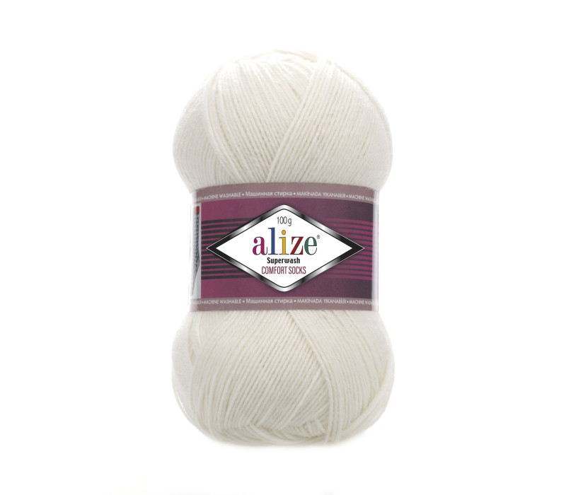 Пряжа Alize Superwash 100 01