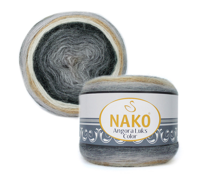 Пряжа Nako Angora Luks Color 81914