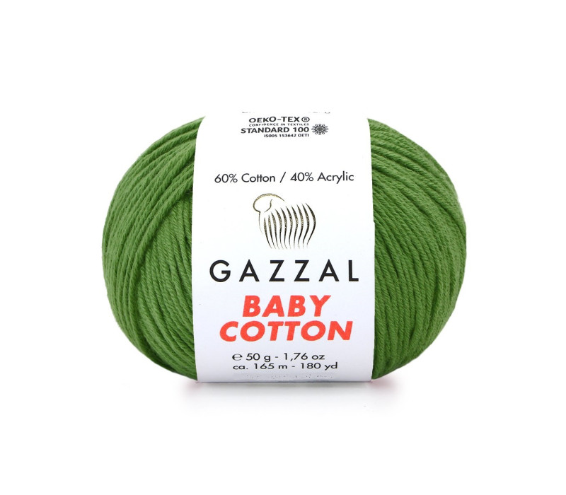 Пряжа Gazzal BabyCotton 3449 Пряжа Gazzal BabyCotton 3449