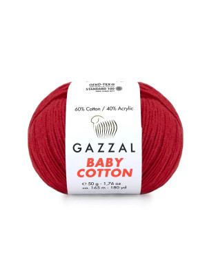 Пряжа Gazzal BabyCotton 25 цвет 3439