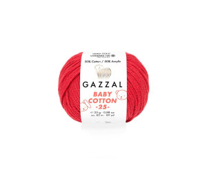 Пряжа Gazzal BabyCotton 25 цвет 3439