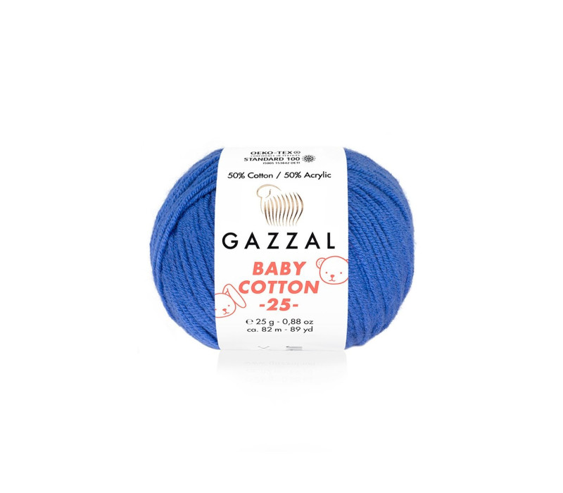 Пряжа Gazzal BabyCotton 25 цвет 3421 Пряжа Gazzal BabyCotton 25 цвет 3421