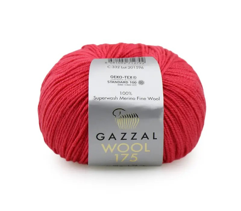 Пряжа Gazzal Wool 175 332