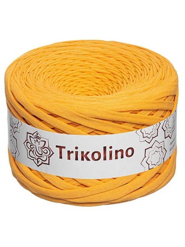 Пряжа трикотажная 7-9 мм "Trikolino" 100м. Охра