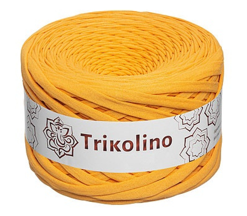 Пряжа трикотажная 7-9 мм "Trikolino" 100м. Охра Пряжа трикотажная 7-9 мм "Trikolino" 100м. Охра