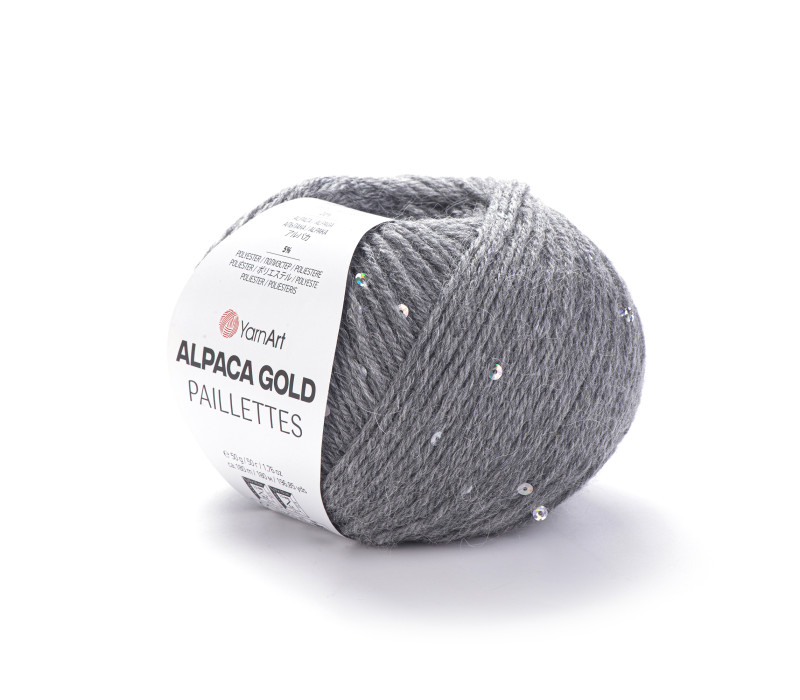Пряжа Yarnart Alpaca Gold Paillettes 9304